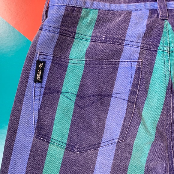 Vintage Union Bay Striped Denim Shorts - Picture 7 of 7